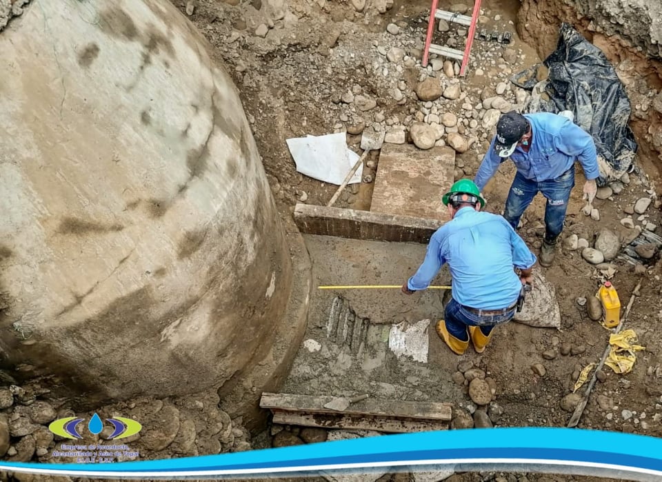 POSITIVO AVANCE EN LAS OBRAS DE REPARACIÓN DE TUBERÍA EN LA CARRERA 29