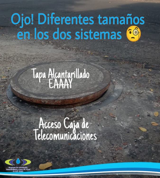 TAPAS DE LAS CAJAS DE TELECOMUNICACIONES NO SON RESPONSABILIDAD DE LA EAAAY